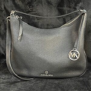Michael Kors Textured Black Shoulder Bag